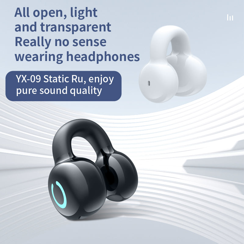 YX09 Clip-On Single Ear Bluetooth Headset Stereo Business Style Wireless Headphones YX09 Clip-On Single Ear Bluetooth Headset Stereo Business Style Wireless Headphones